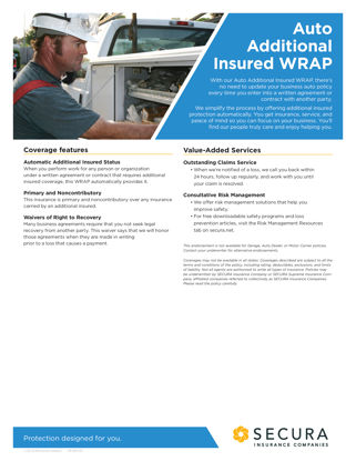 Auto Additional Insured WRAP Sell Sheet